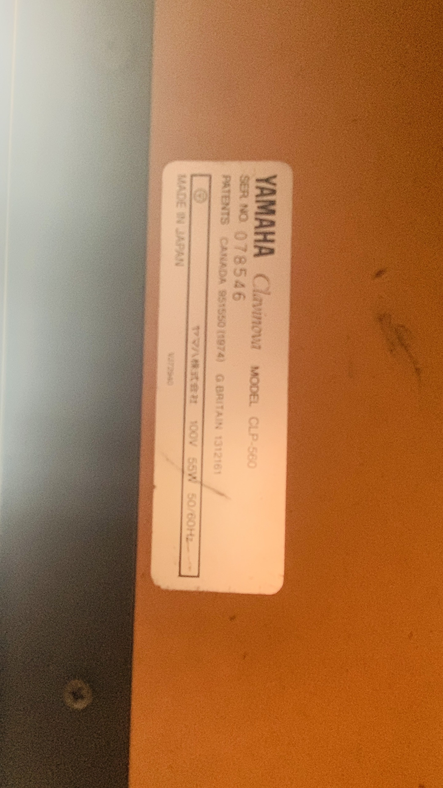 Yamaha CLP 560 #078546