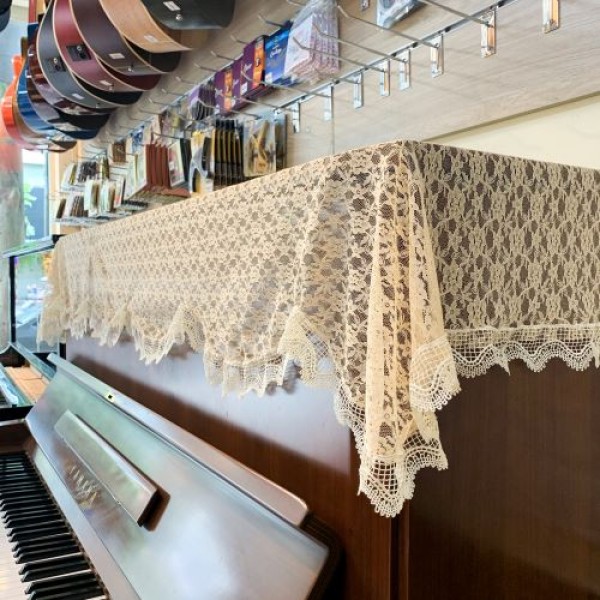 Khăn Phủ Đàn Piano Ren Vàng