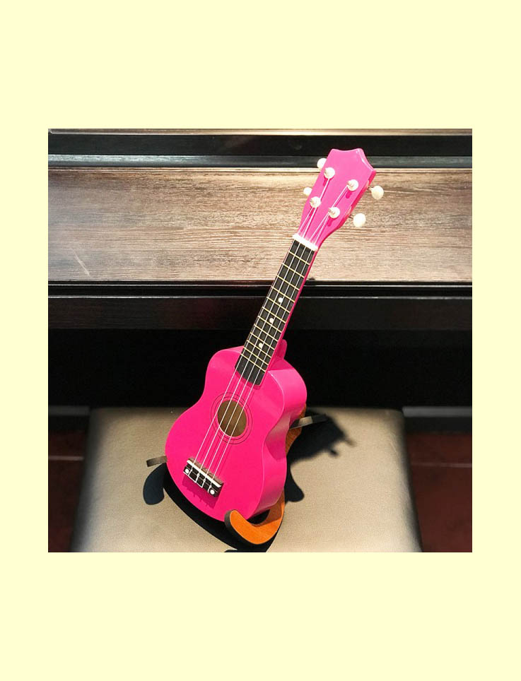 Đàn Ukulele Soprano 21inch Hồng