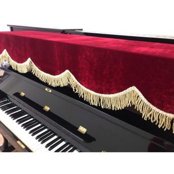 Khăn Phủ Đàn Piano Nhung Đỏ