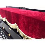 Khăn Phủ Đàn Piano Nhung Đỏ