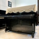 Khăn Phủ Đàn Piano Ren Vàng