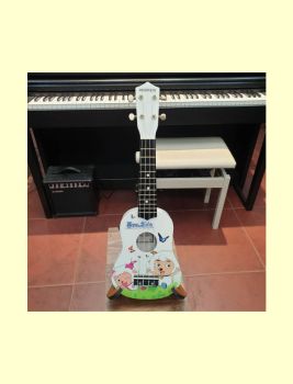 Đàn Ukulele Sorpano Hình Màu - Goat-Trắng