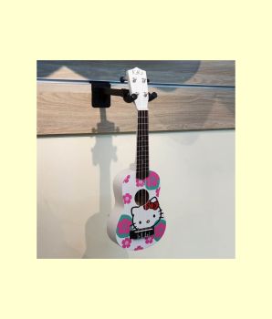 Đàn Ukulele Soprano - Kaka Màu Trắng Họa Tiết Mèo