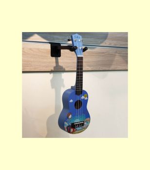 Đàn Ukulele Soprano - Kaka Xanh Lam Họa Tiết